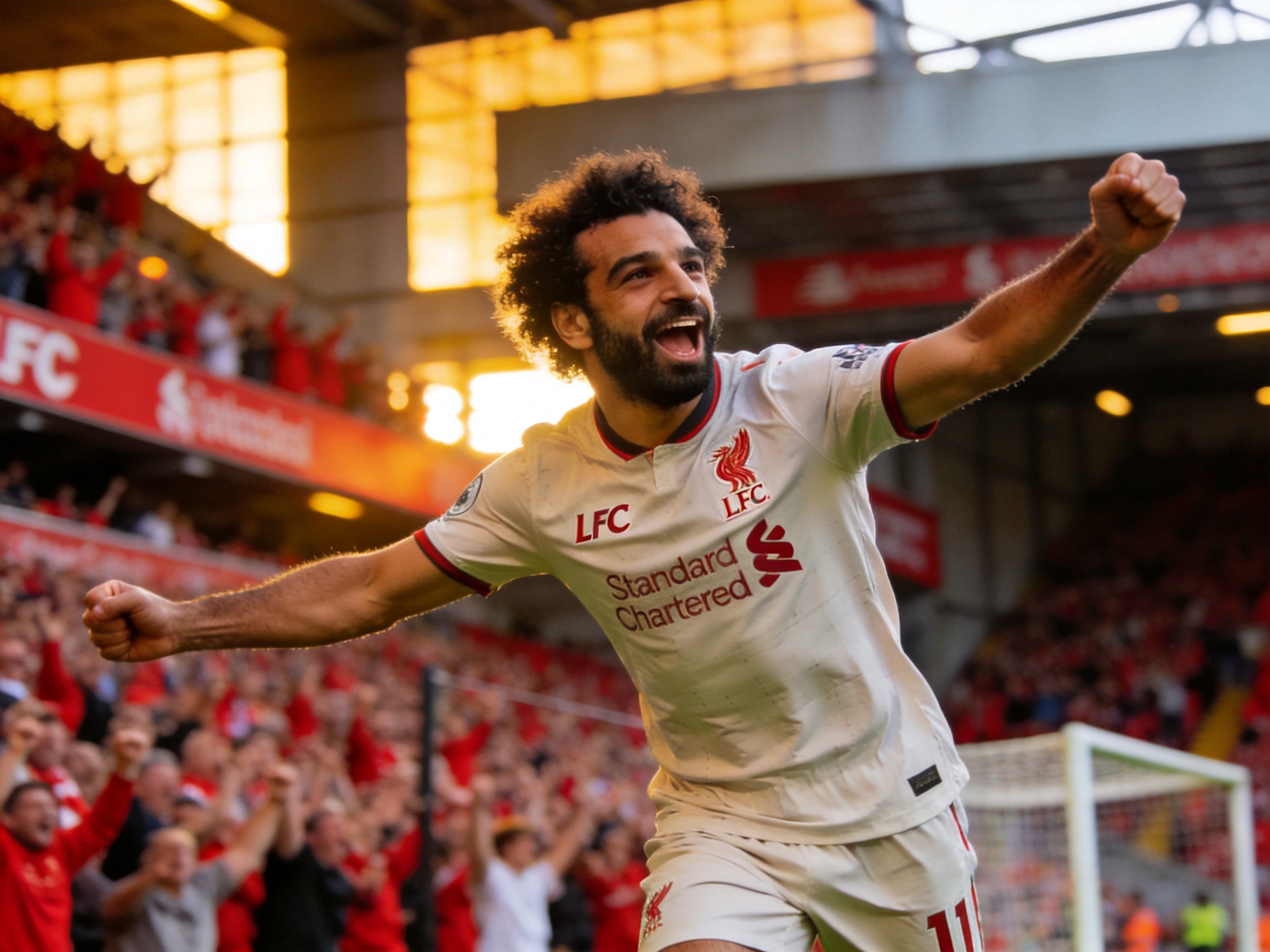 英超焦点战利物浦2-1逆转曼城的比赛图片
